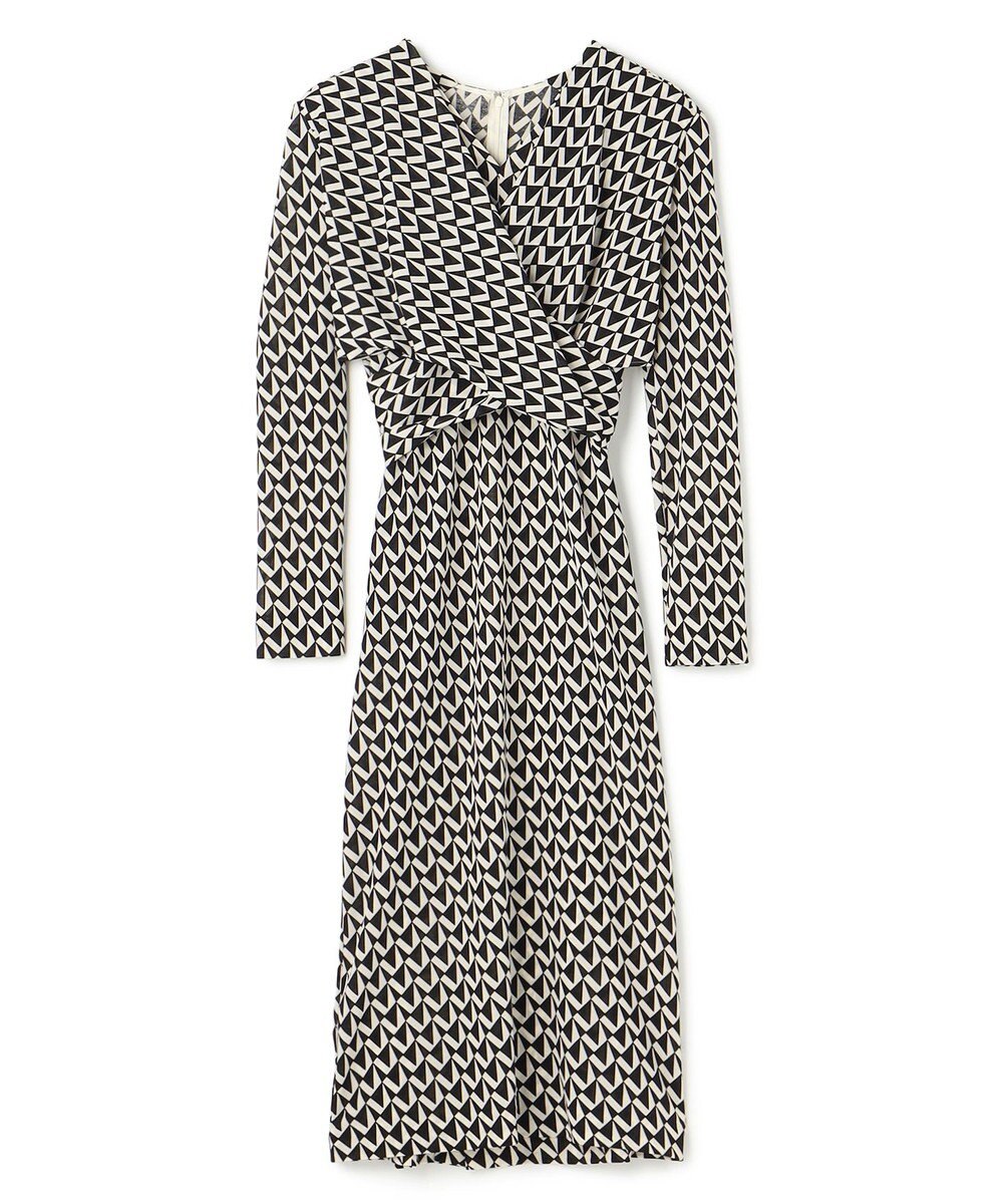 BEIGE， 【洗える】MODESTO / ジャージーストレッチカシュクールドレス 