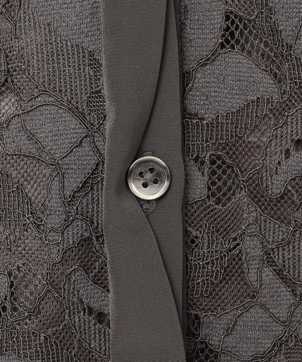 自由区 S 【洗える】フルールコードレース ブラウス 