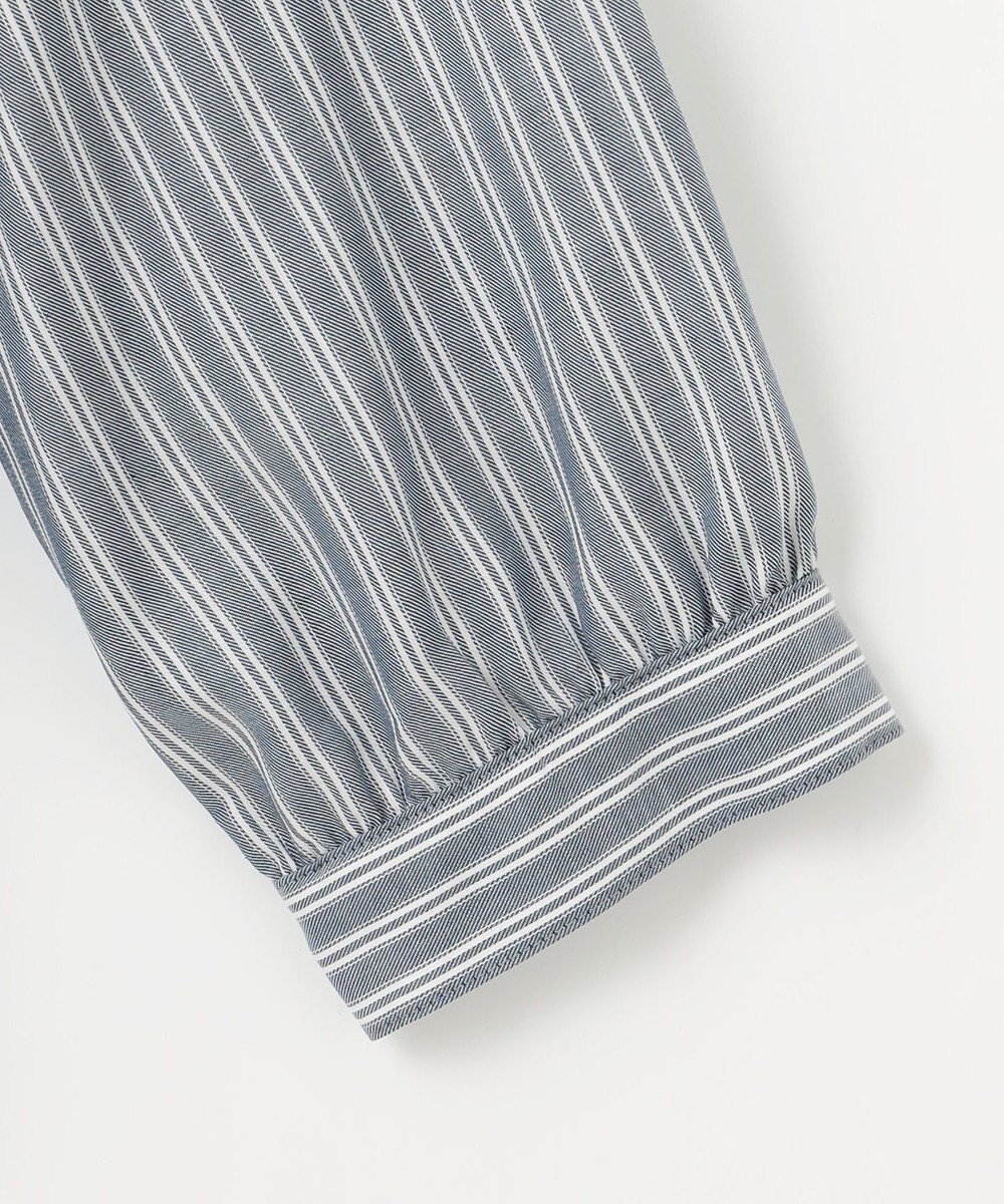 J.PRESS LADIES 【洗える】ウォッシャブルキュプラツイル ピンタック ブラウス 