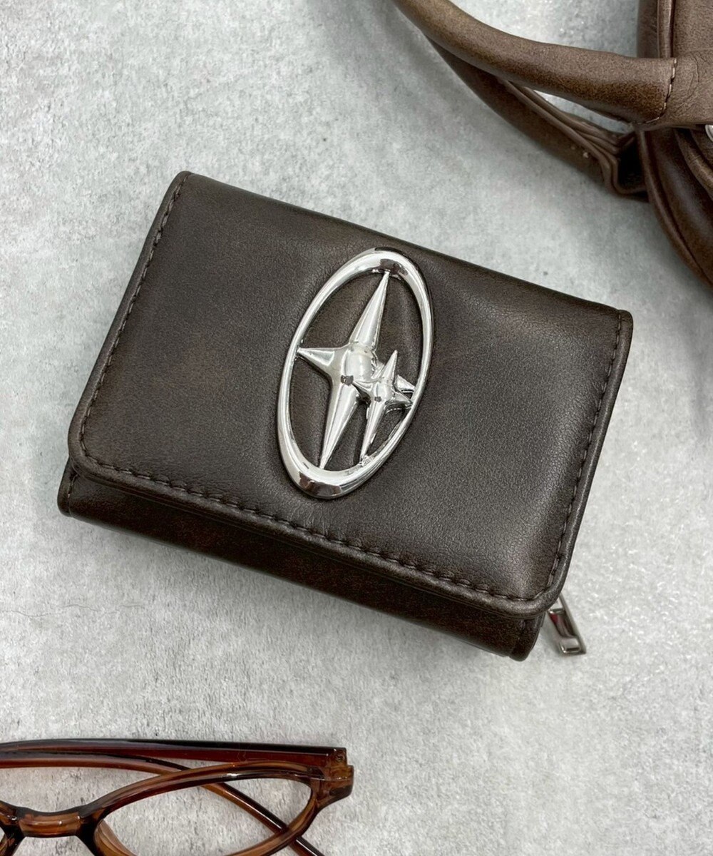 WEGO BIGメタルパーツフラップウォレット 