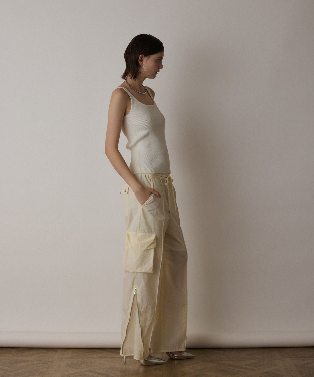 GRACE CONTINENTAL ナイロンジップカーゴパンツ 