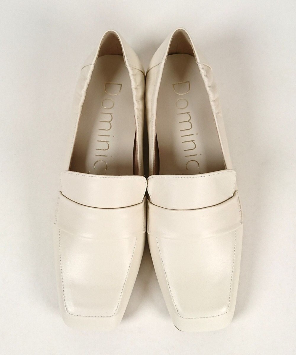 Dominic3 晴雨兼用 サイドギャザー ソフトレザーローファー 