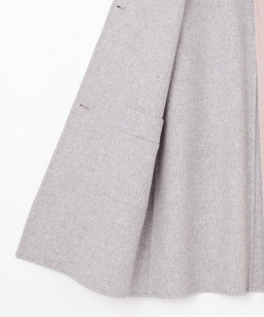 J.PRESS LADIES L 【リバーシブル】ウールナイロン リバー ミドル コート 