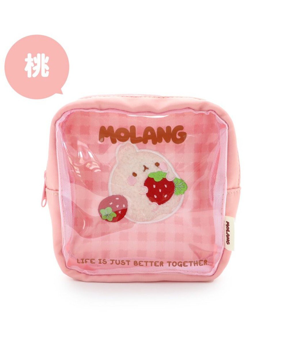 Mother garden 【2/15(日)で販売終了】 マザーガーデン MOLANG モラン スクエアポーチ 《 桃色 / 茶色 》 単品 