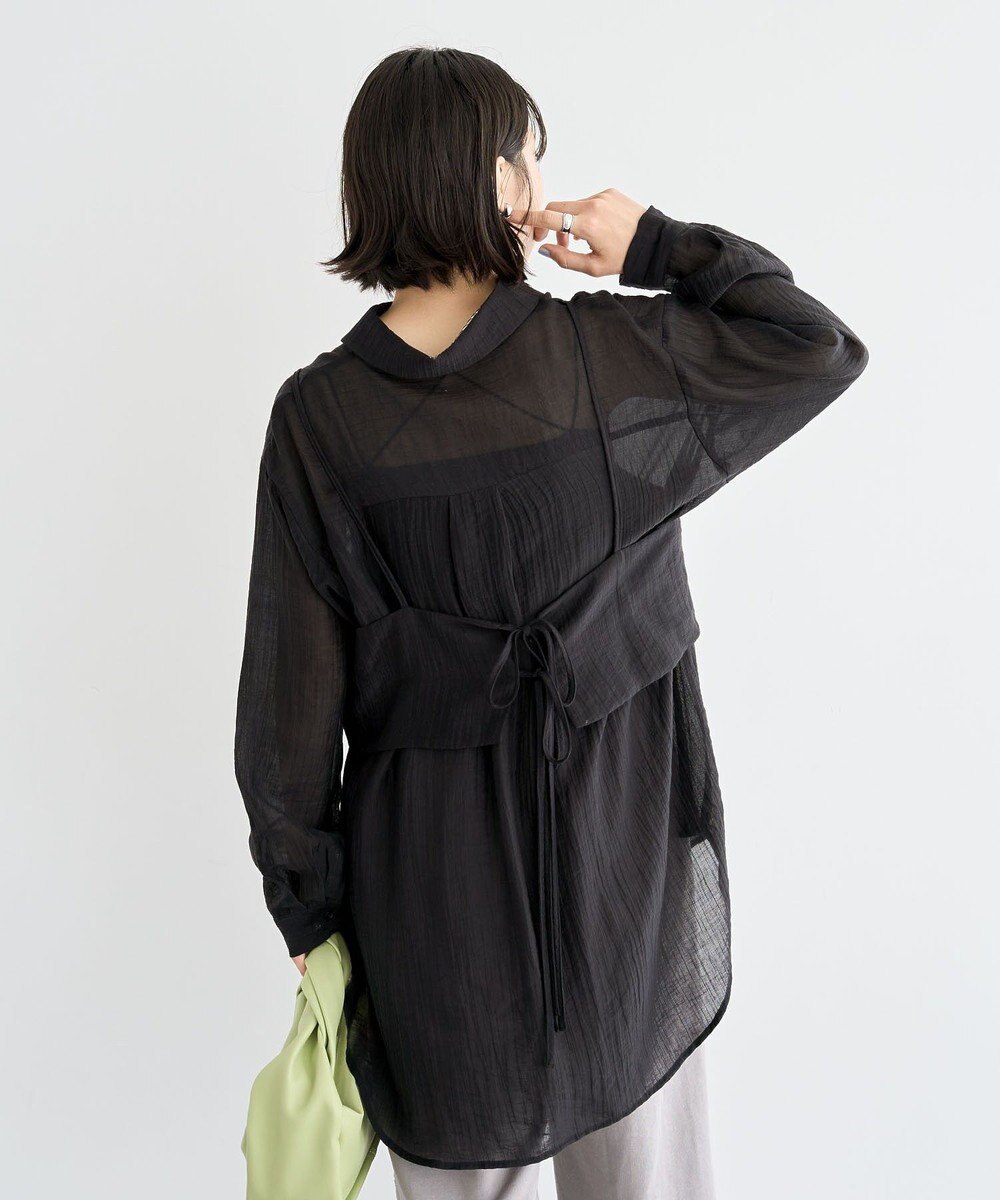 Green Parks ＳＥＴ２点シアーシャツ＋ビスチェ 