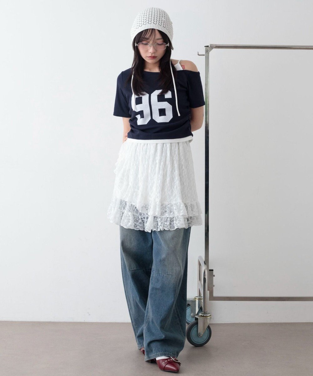 WEGO レースフリルスカート 