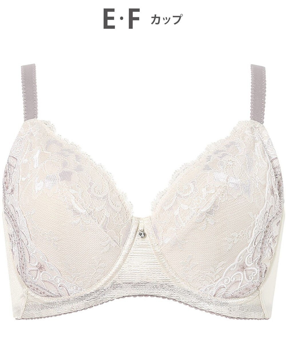 Wing ブラジャー Wing Lesiage バストを小さく見せる 脇すっきり フルカップブラ 【6000シリーズ】 小さく見せるブラ PB6001 ウイング／ワコール 