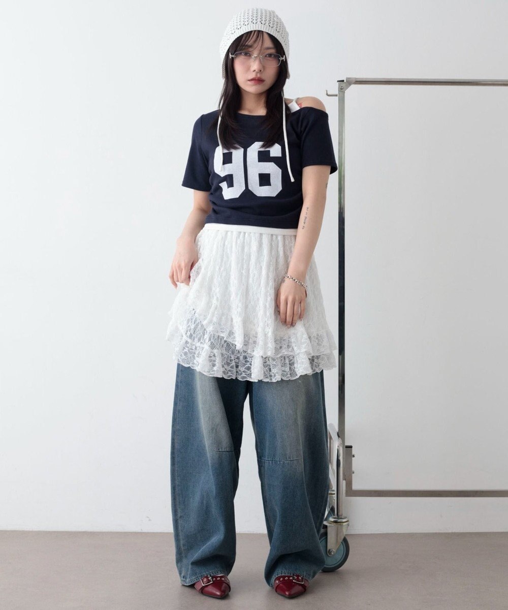 WEGO レースフリルスカート 