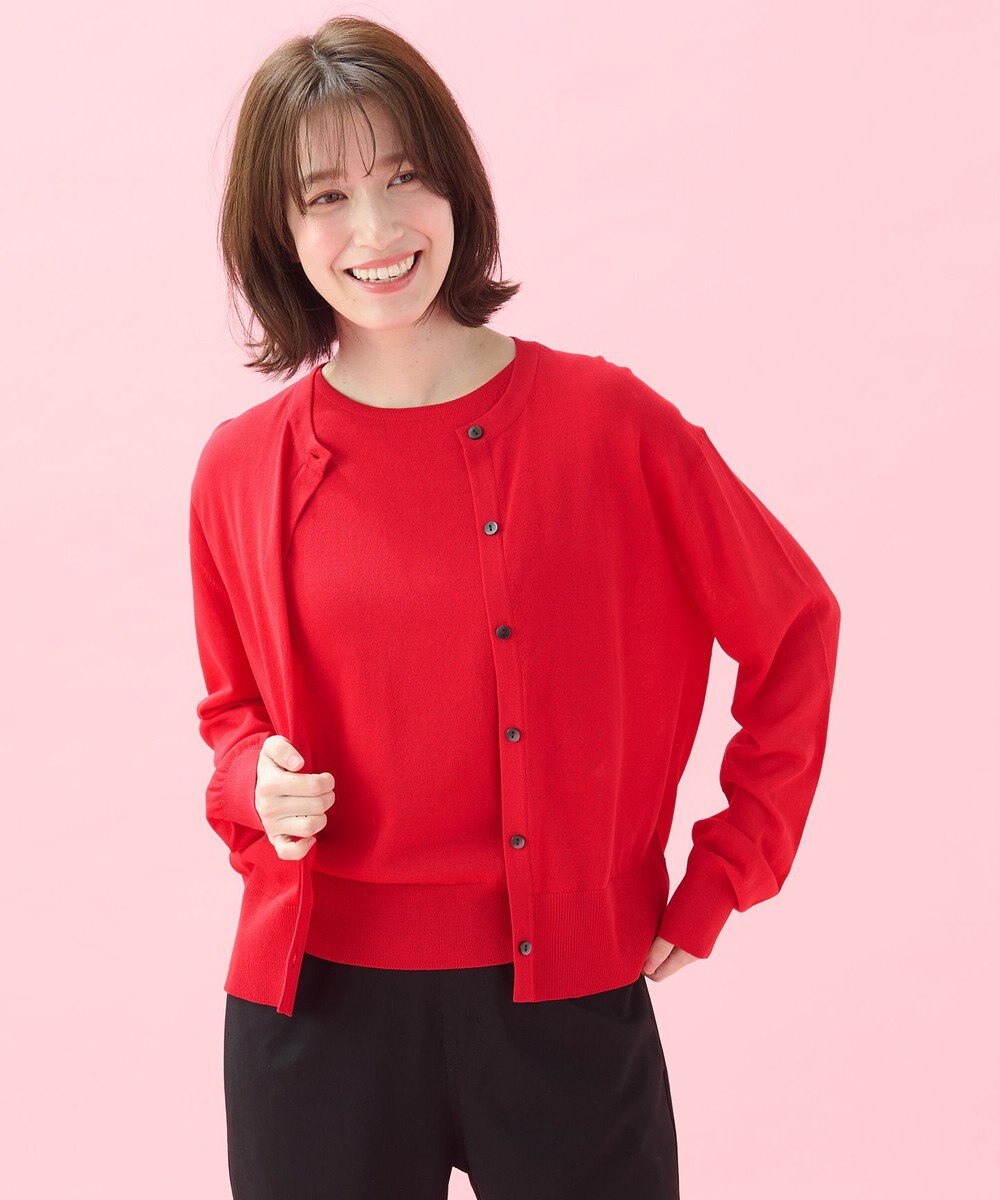 ANY 【2SET】ニットツインセット（ノースリーブニット＋カーディガン） 