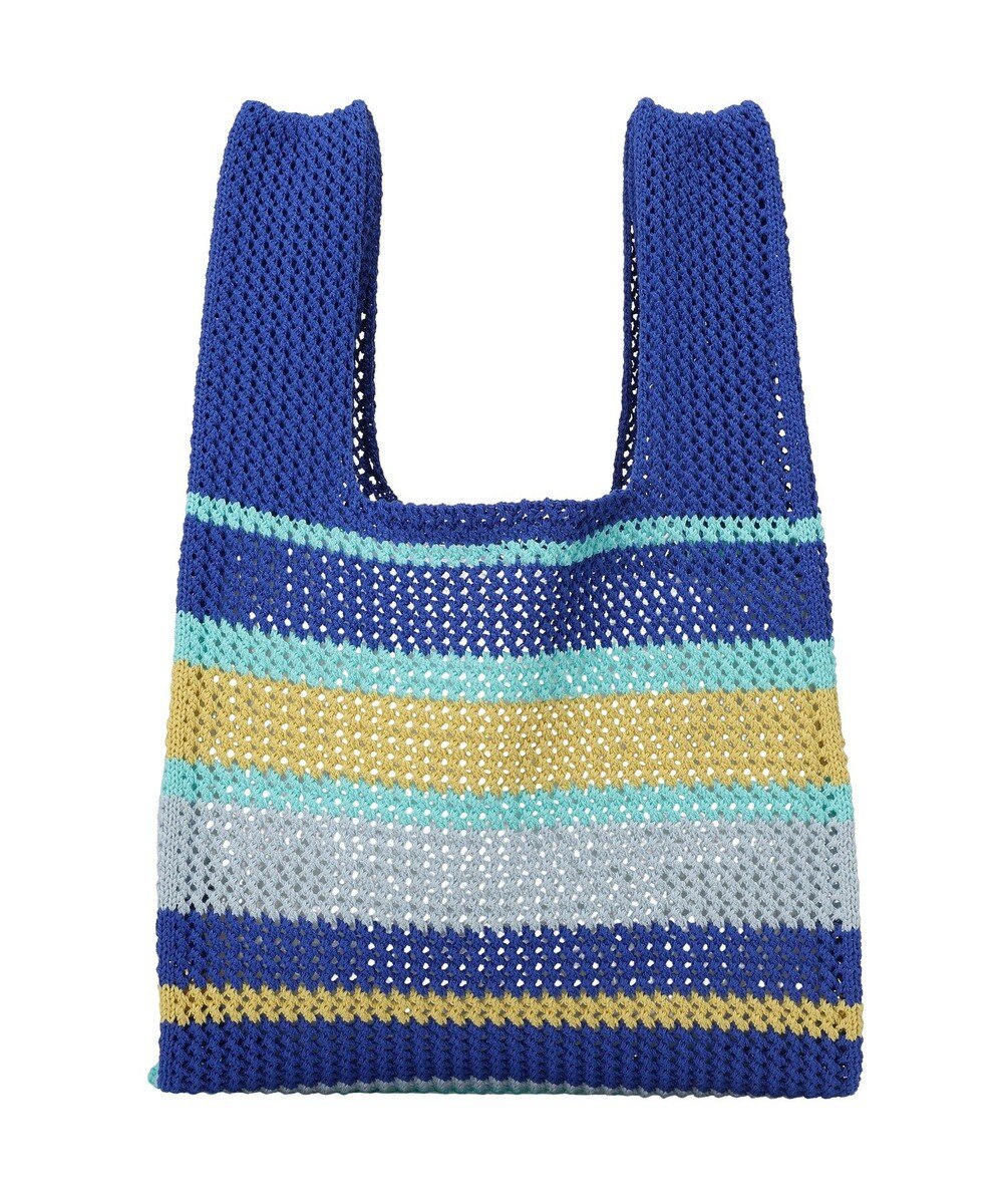 earth music&ecology マルチボーダーニットバッグ 