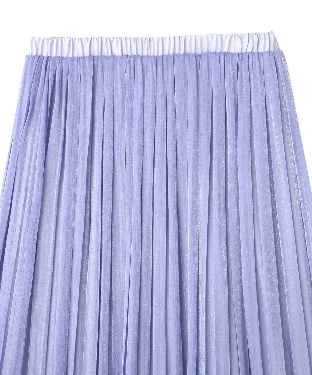 YECCA VECCA シャイニーサテンプリーツスカート 