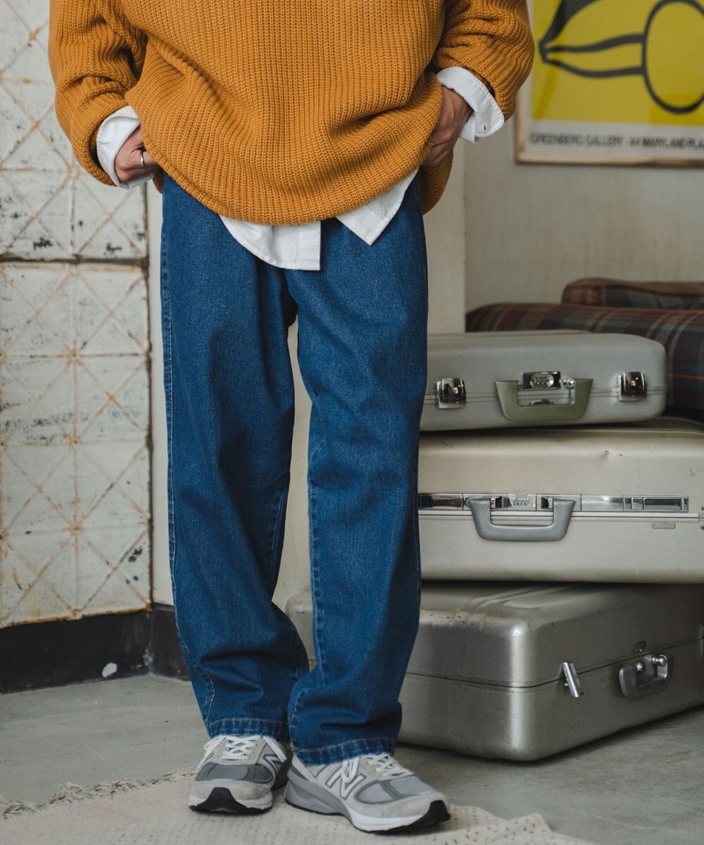 WEGO デニムイージーワイドパンツ 