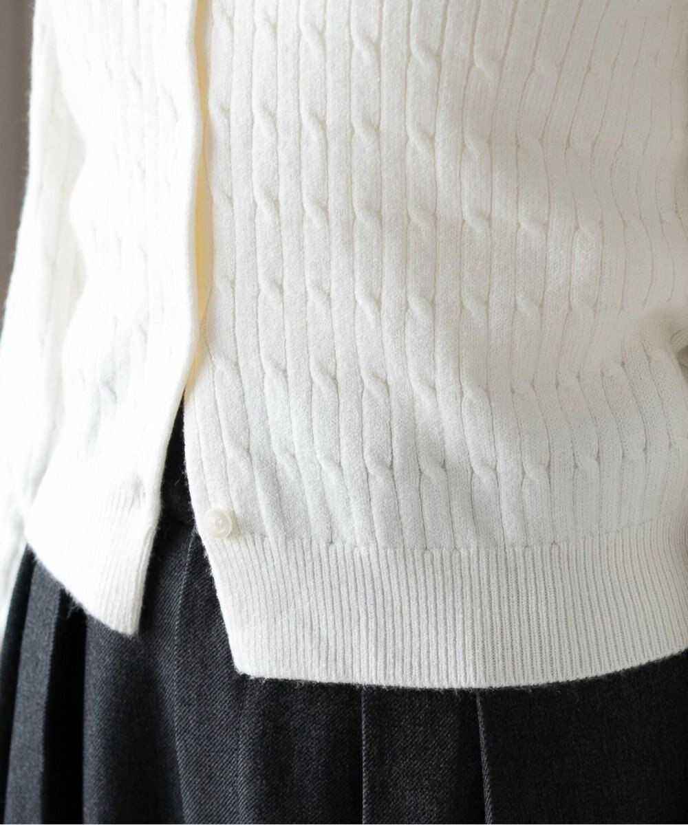 WEGO 【26年春新作】別注USPOLOケーブルニットカーデ 