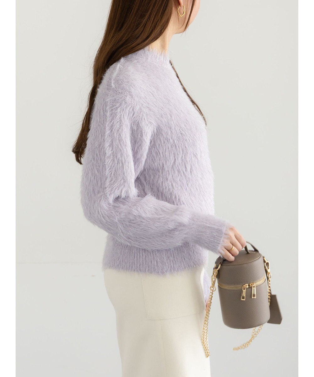 Te chichi シャギーヤーンロングスリーブニット 