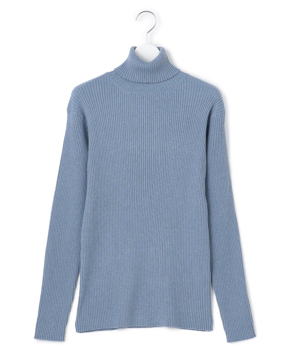 J.PRESS YORK STREET 【WOMEN】ANTI PILLING WOOL リブタートルニット 