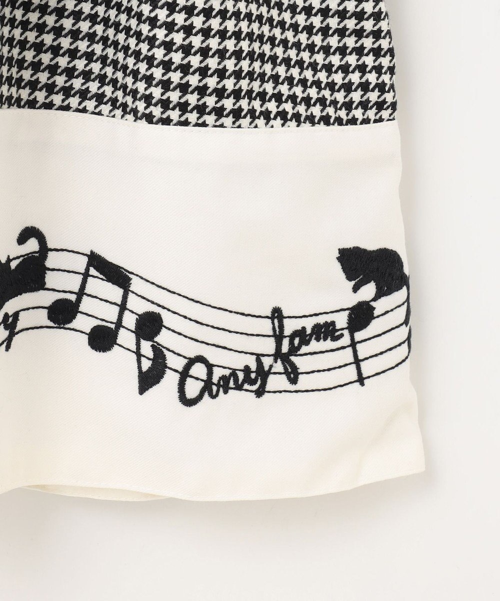 ANY KIDS モノトーン音符ジャンパースカート 