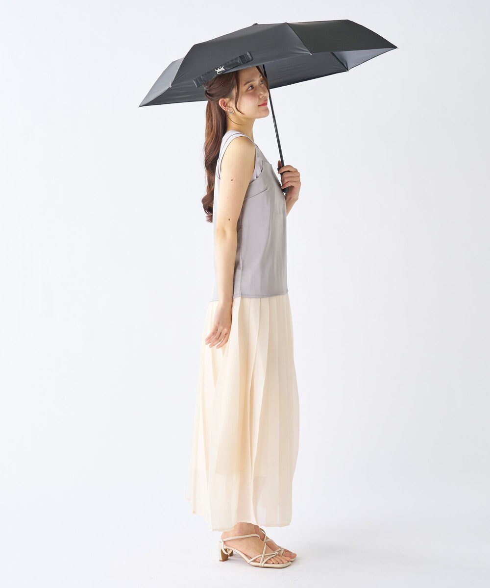 MOONBAT 【遮光100％/UV100%】エスタ (estaa) にゃんこミニ 折りたたみ傘 日傘 軽量 晴雨兼用 猫 ネコ 