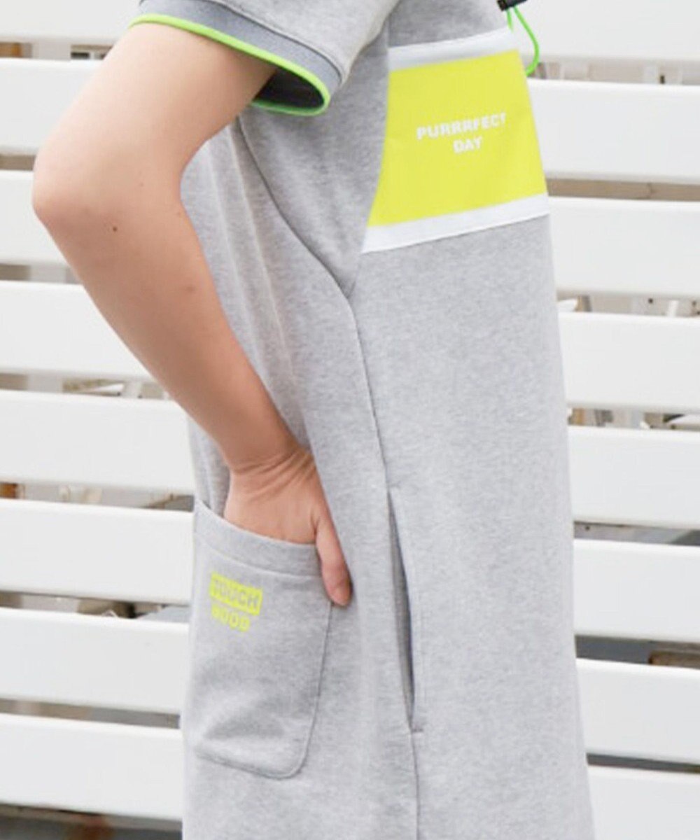 PW CIRCULUS 【WOMEN】【洗える】裏毛 ロゴ ポロ ワンピース ゴルフウェア レディース 