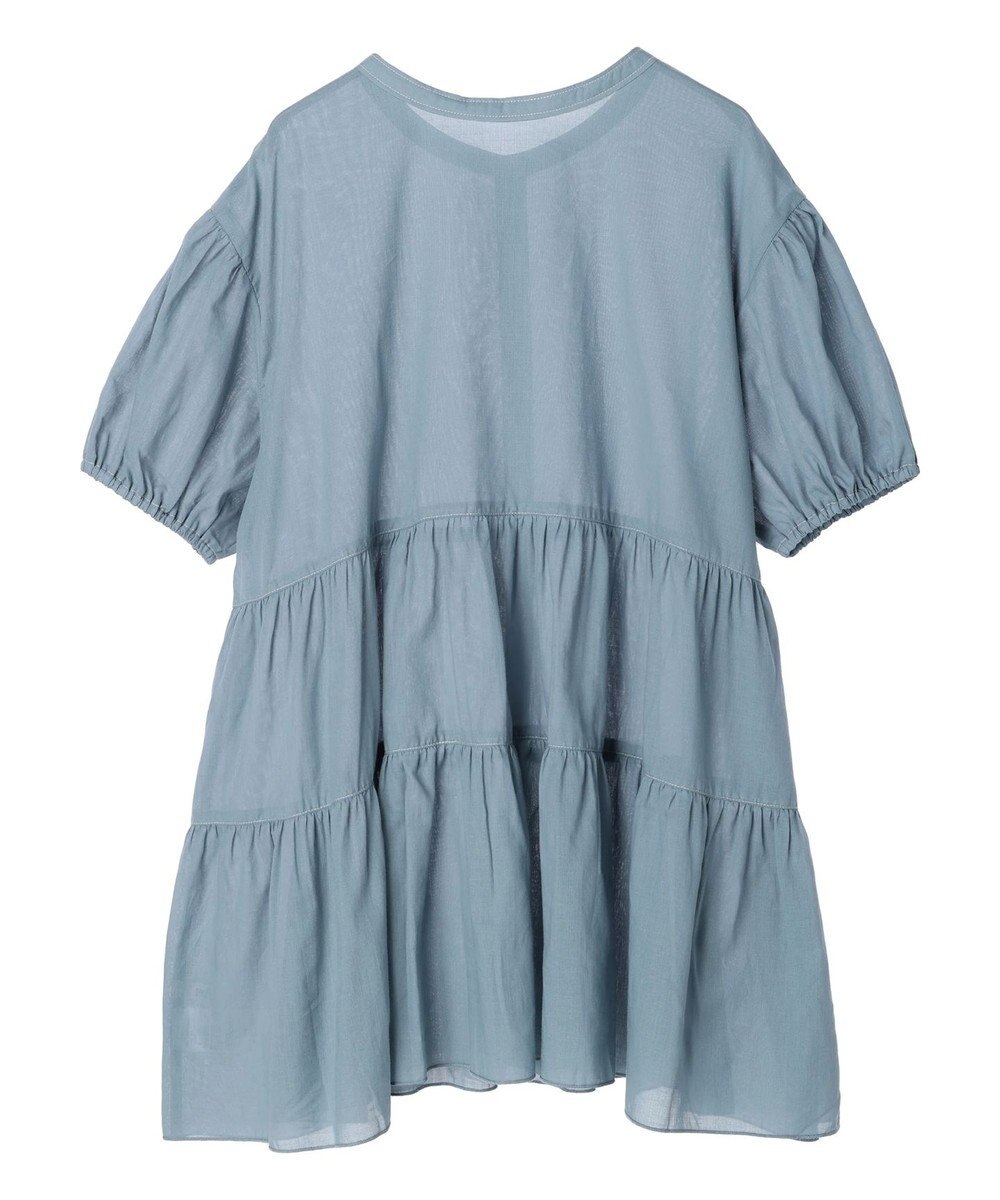 earth music&ecology 綿ローンティアードチュニック 