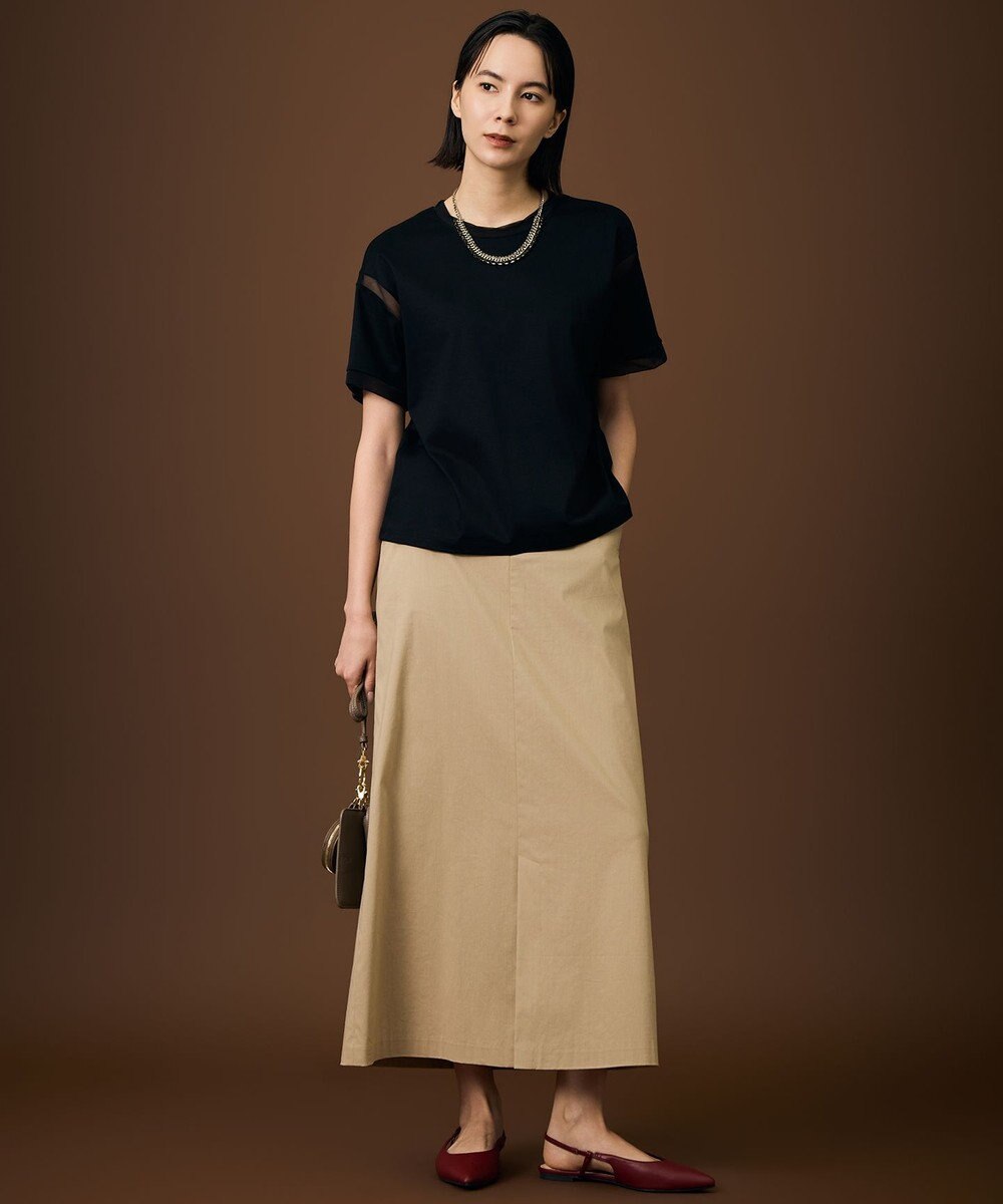 自由区 【SHIHOさん着用・機能性抜群】ファンクショナルナロー スカート 
