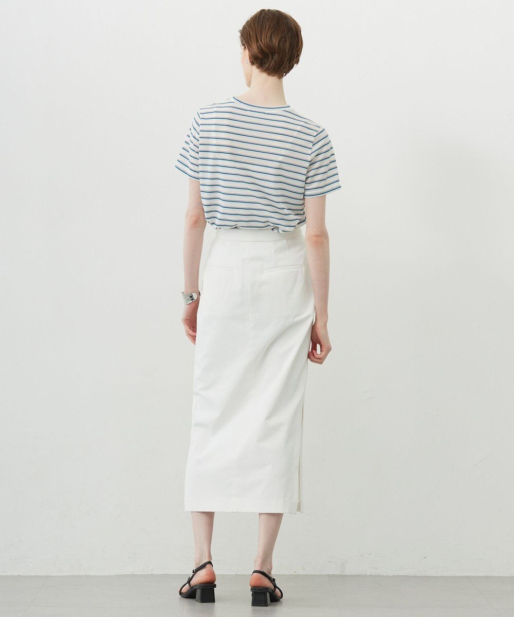 ICB L 【洗える】 シアーマルチボーダー カットソー 