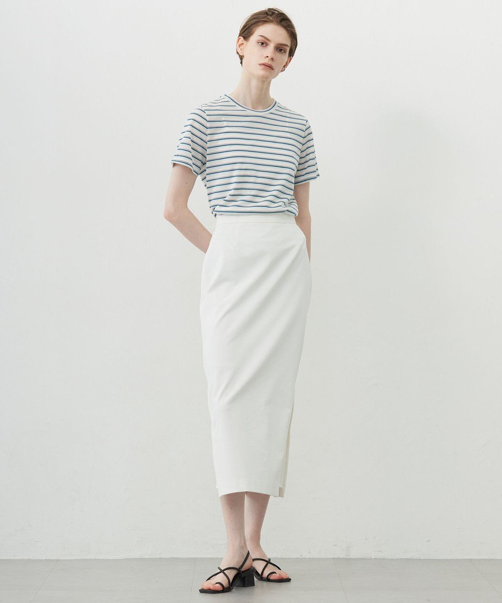 ICB L 【洗える】 シアーマルチボーダー カットソー 