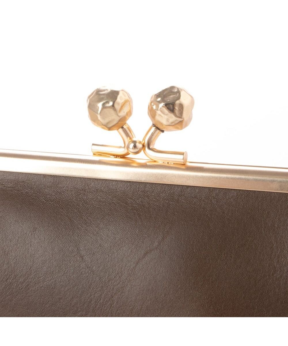 UNBILLION perche フラグメントケース付きアンティーク調ガマグチ長財布 