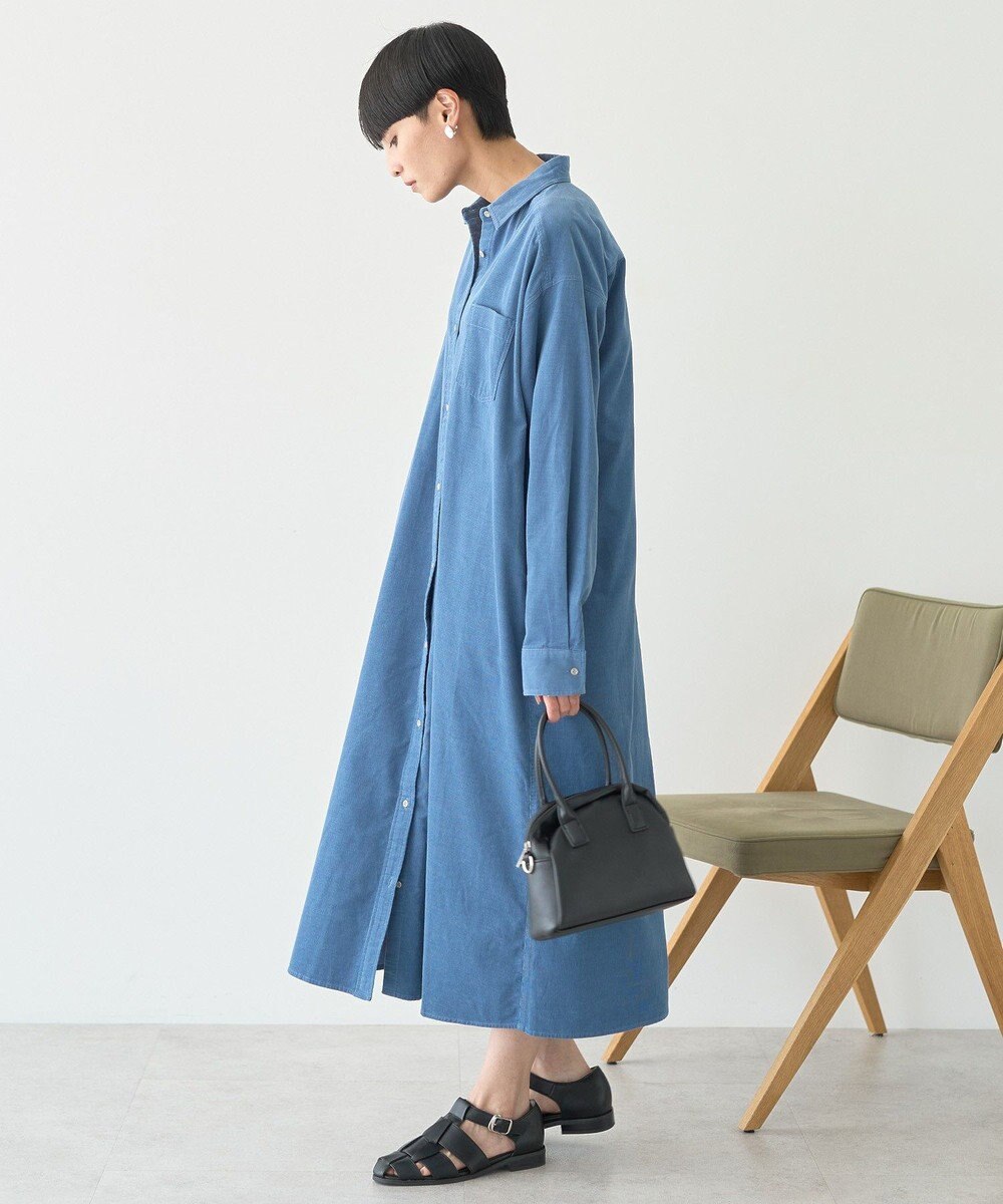 AMERICAN HOLIC コーデュロイシャツワンピース 