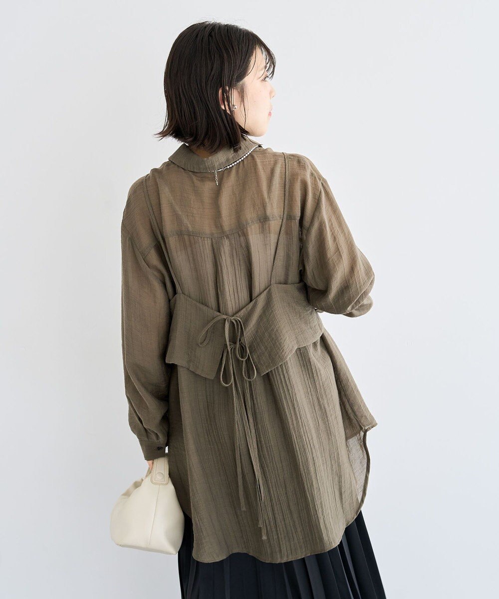 Green Parks ＳＥＴ２点シアーシャツ＋ビスチェ 