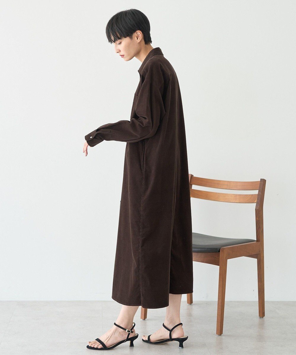 AMERICAN HOLIC コーデュロイシャツワンピース 