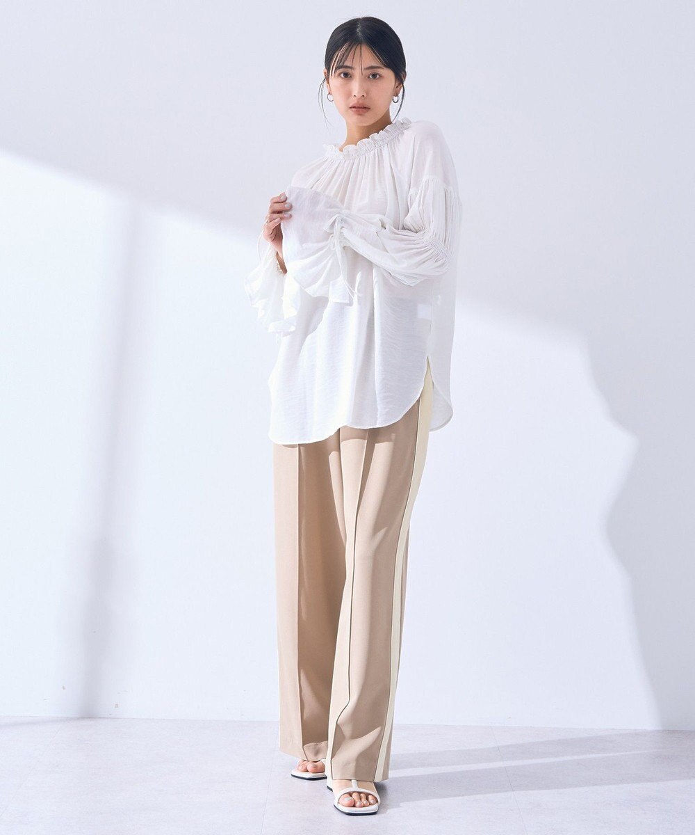 YECCA VECCA 2wayギャザーデザインブラウス 