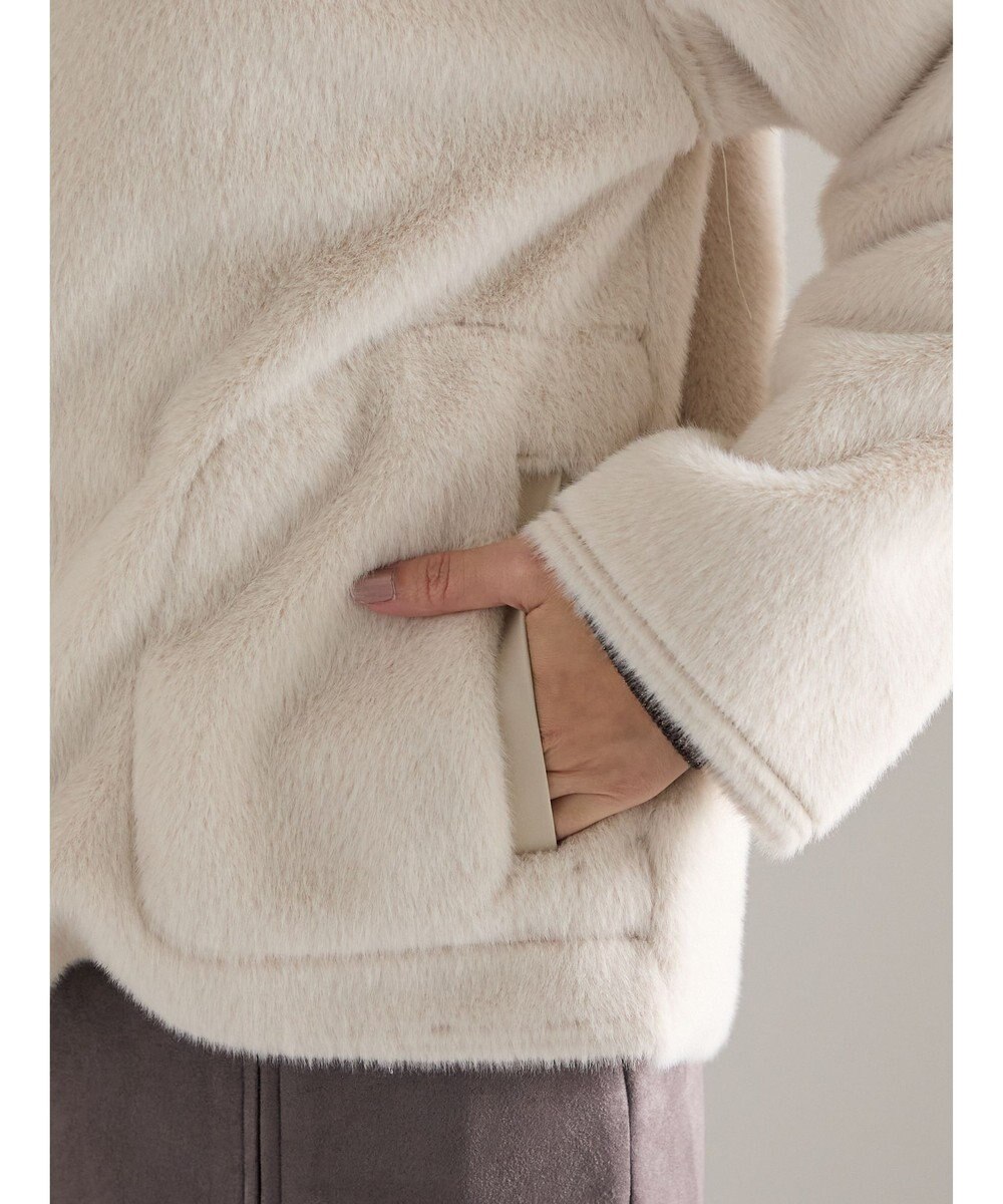 Te chichi リバーシブルファームートンブルゾン 