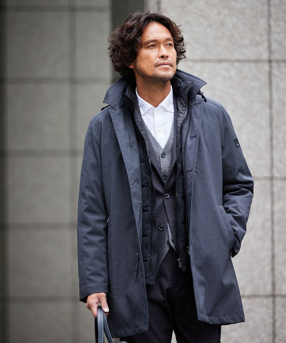 JOSEPH ABBOUD 【ダウンライナー付き】3WAY ダブルストレッチダウンコート 