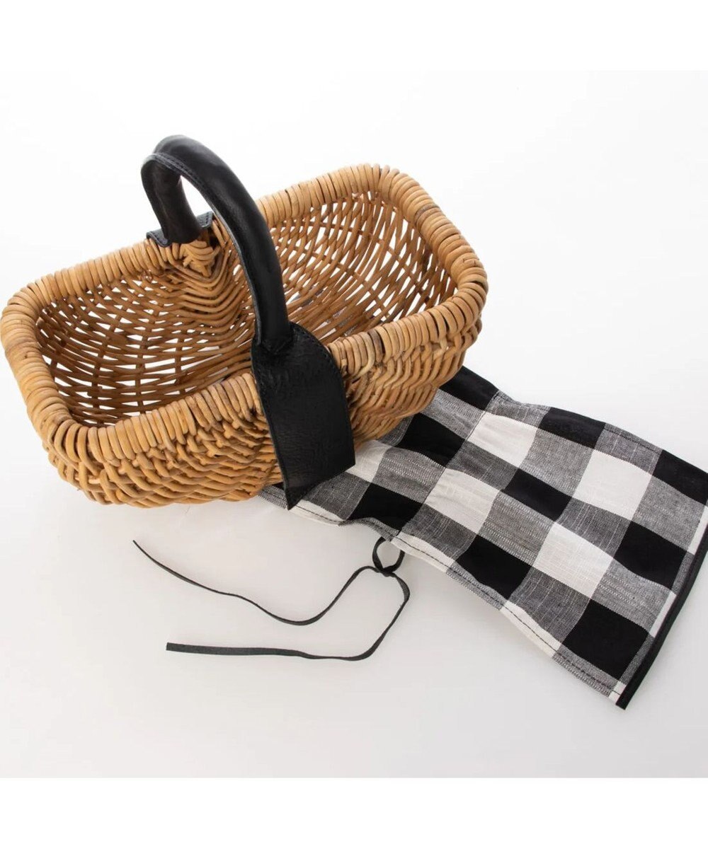 UNBILLION perche アラログ×姫路レザーフラップ付きカゴバッグ 