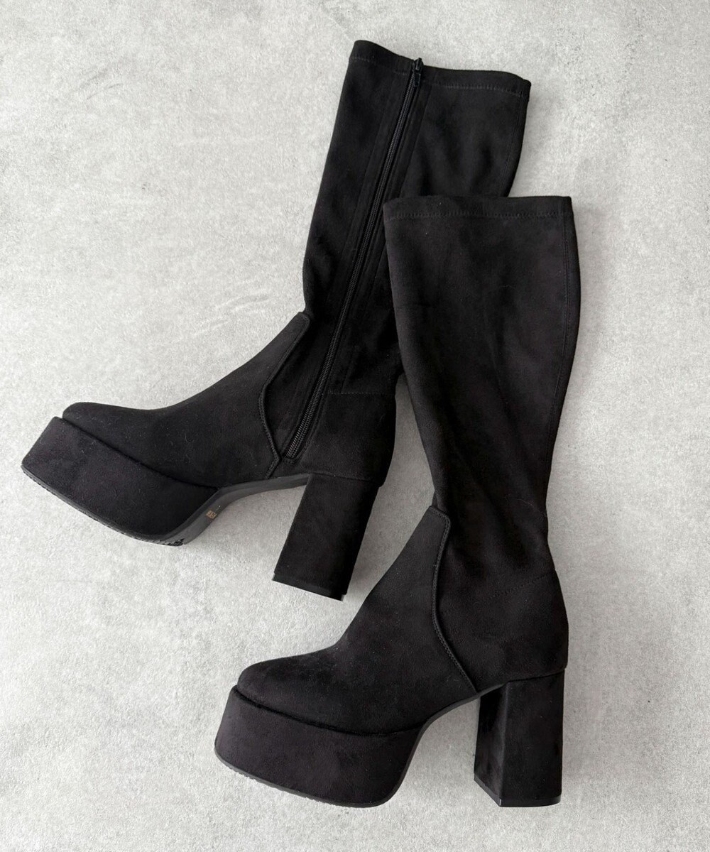 WEGO ストレッチヒールロングブーツ 