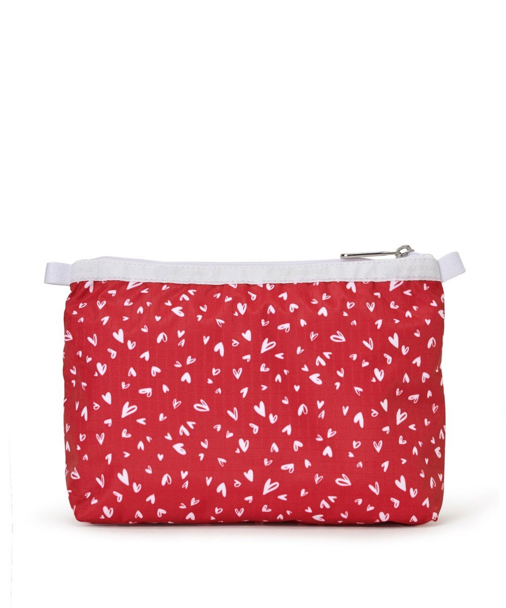 LeSportsac COSMETIC CLUTCH/レッドミニハーツホワイト 