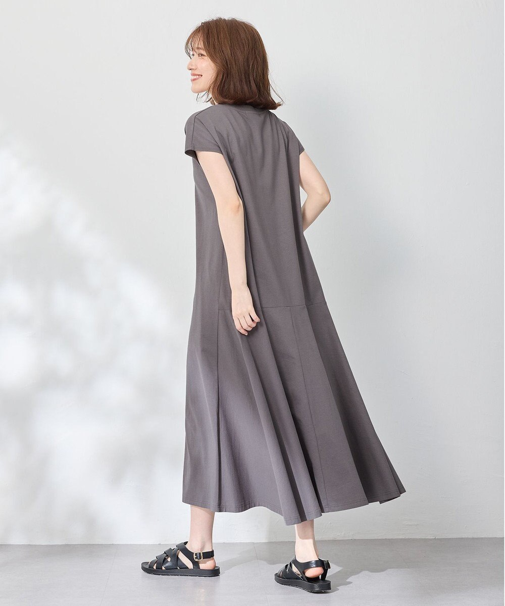 ANY 【洗濯機可】フレンチスリーブワンピース 
