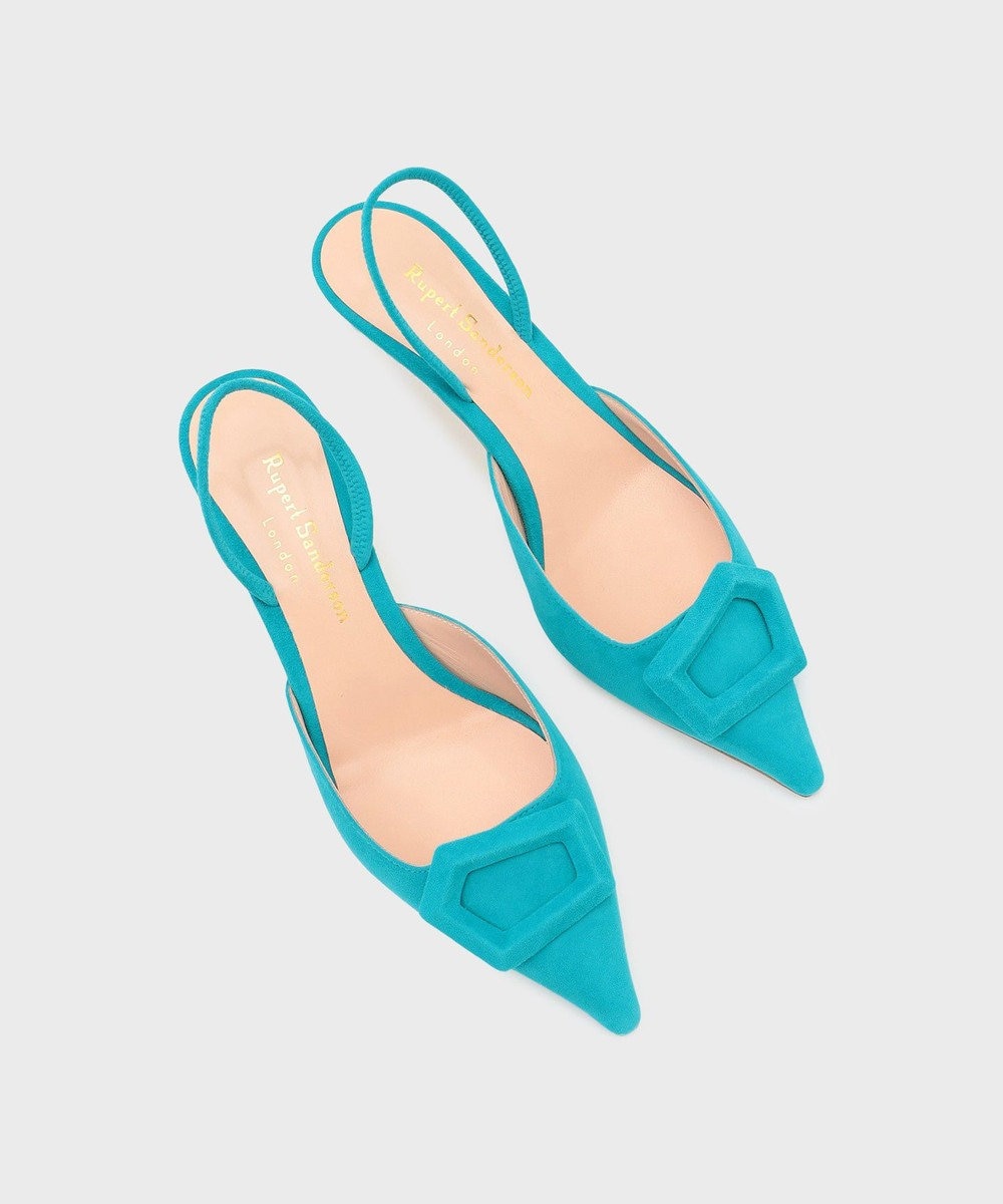 GRACE CONTINENTAL Rupert Sanderson ブルーストラップヒール 