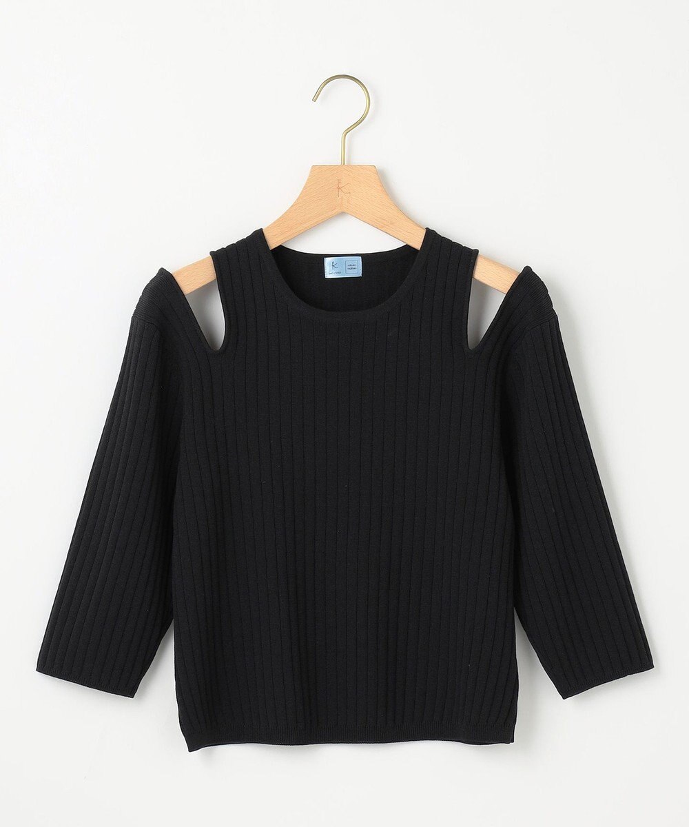 組曲 L 【組曲×setsuko sagittaire】カッティングニット トップス 