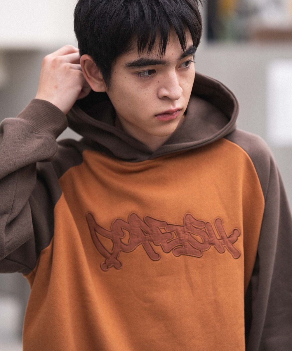 WEGO ラグランプルパーカー 