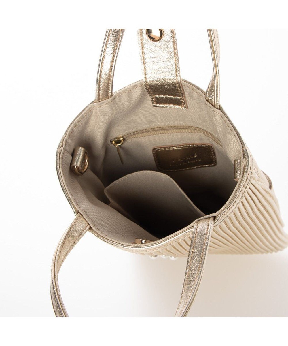 UNBILLION 【テレビ ドラマ着用アイテム】ペルケ perche / シーププリーツパール付き2wayミニショルダー 