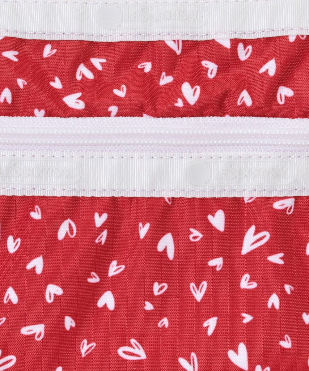 LeSportsac COSMETIC CLUTCH/レッドミニハーツホワイト 