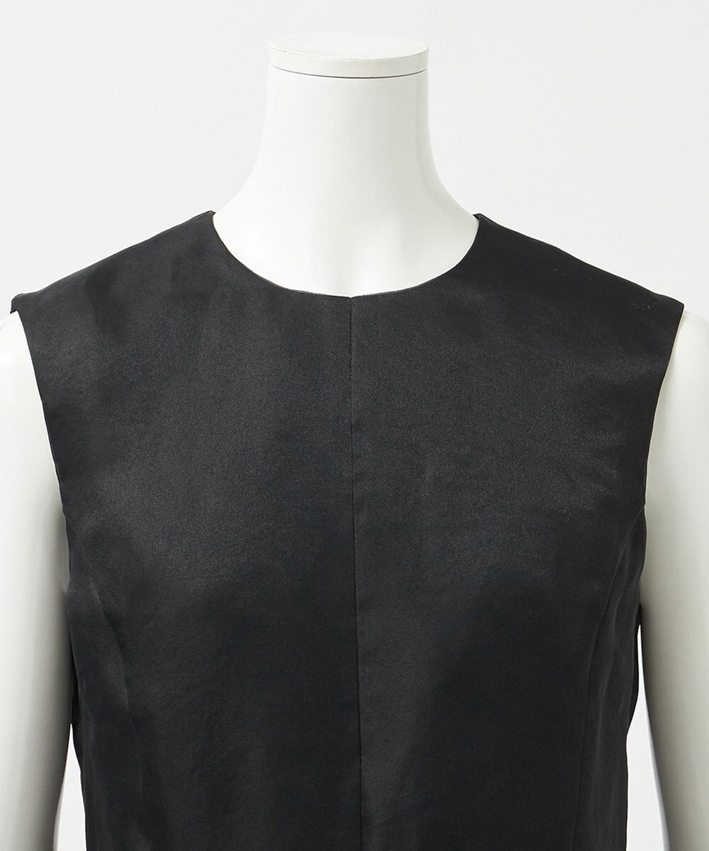 23区 S 【エステータ】シルクブレンド ライトタフタ シアーコンビ ワンピース 