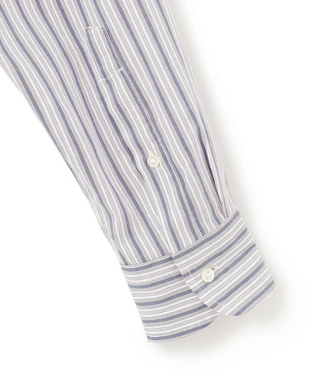 J.PRESS MEN オーガニックコットン ダブルチューブマルチストライプ シャツ 