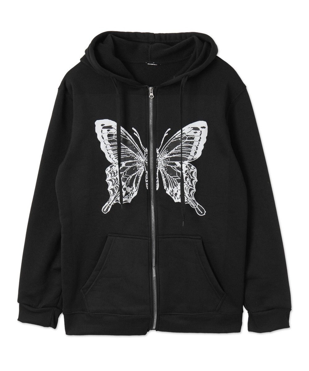 WEGO バタフライBIGZIPパーカー 