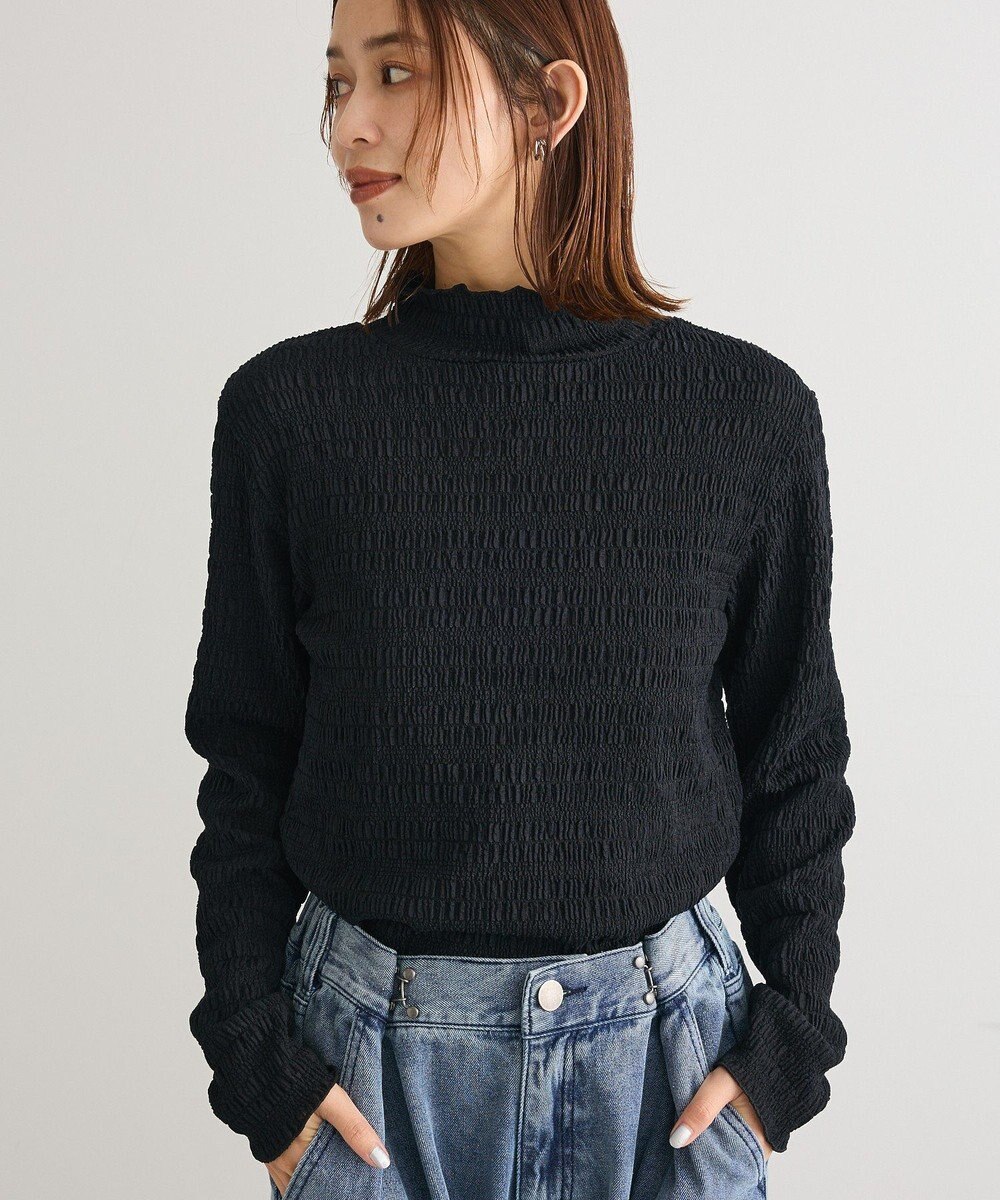 Green Parks ・Ｐｅｔｉｔ　Ｆｌｅｕｒ　ジャガードハイネックロンＴ 