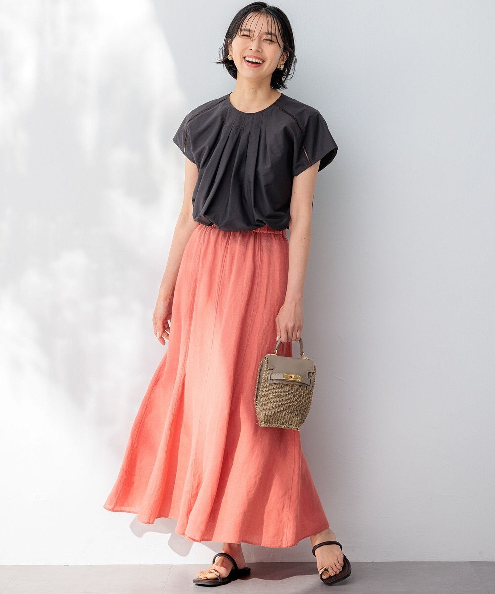 23区 S 【洗える】シャルマンエンブロイダリー Tブラウス 