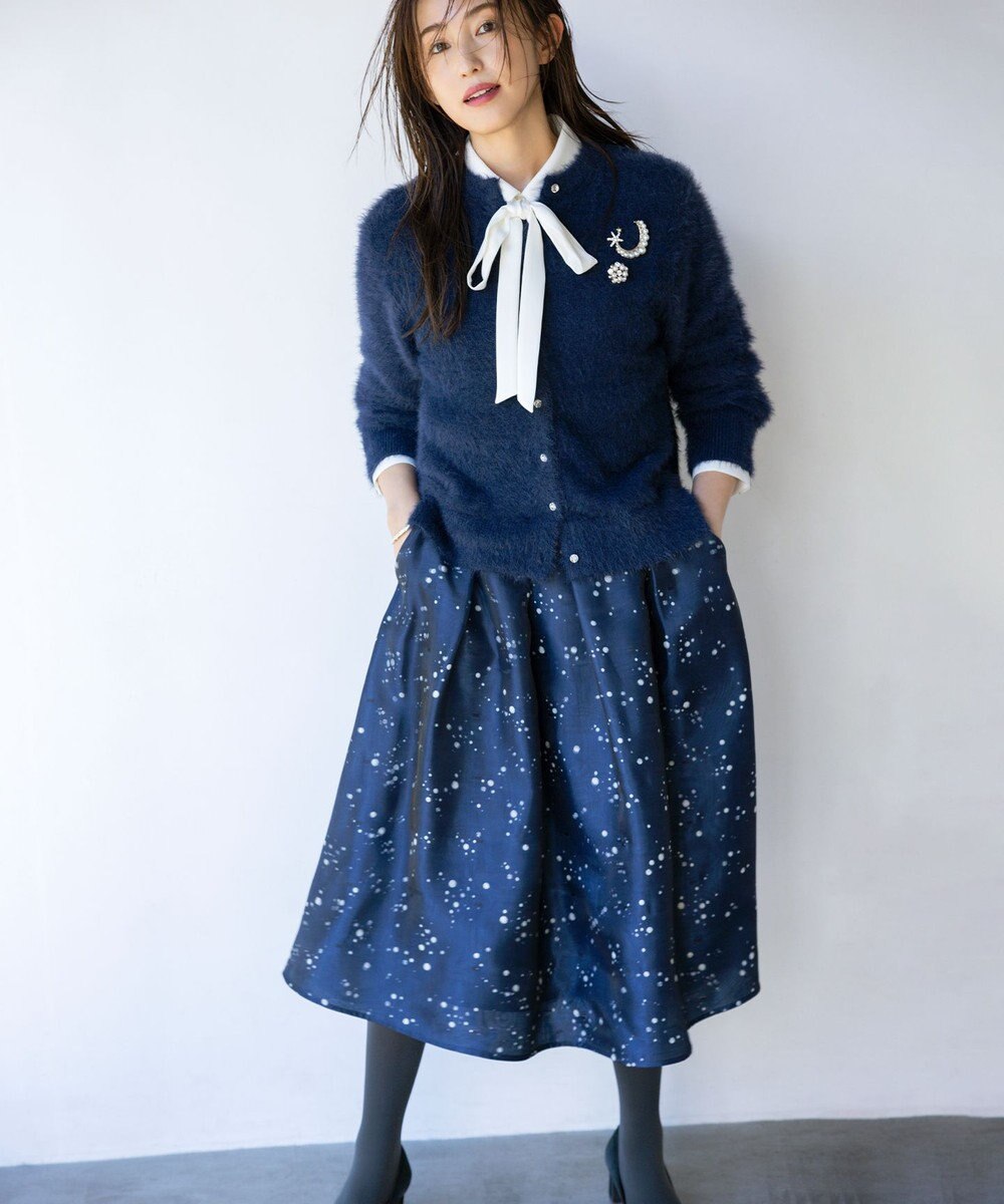 組曲 ポインテッドカラーボウタイ ブラウス 