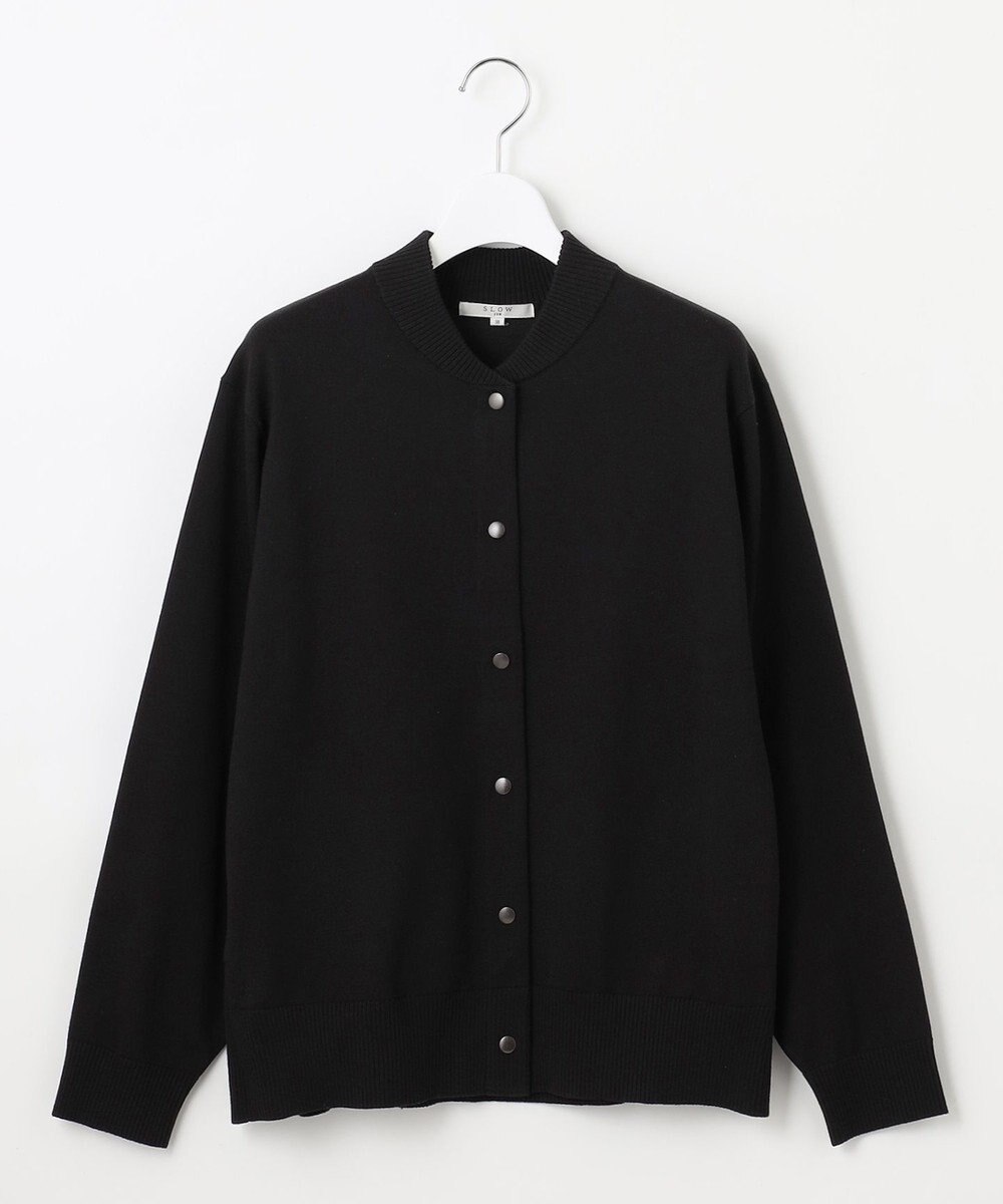 23区 L 【SLOW/一部店舗限定】コットンシルク ニットブルゾン 