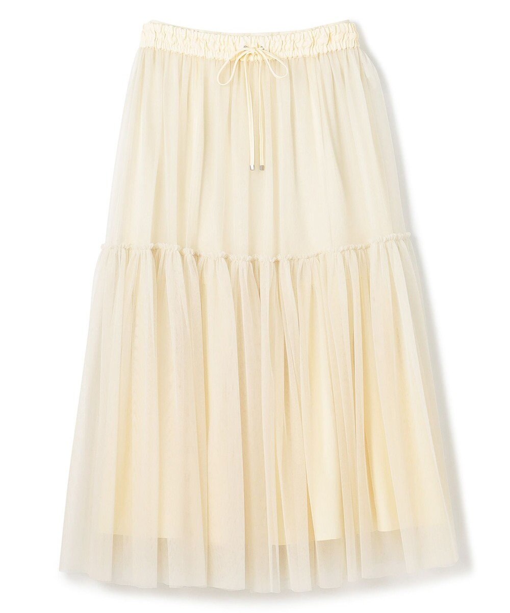 uncrave 【撥水・UVカット】ナイロンタスラン ティアードスカート（uncrave WHITE） 